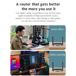 Router wireless dual band COMFAST CF-N5 V2 1200Mbps WiFi6 con porta Gigabit Ethernet, antenna 4x5dBi, CF-N5 V2 US Plug, CF-N5 V2 EU Plug