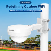 COMFAST WA933 Wi-Fi6 3000Mbps Punto di accesso esterno Dual Band Router wireless impermeabile Supporto VLAN, WA933 EU, WA933 US, WA933 UK