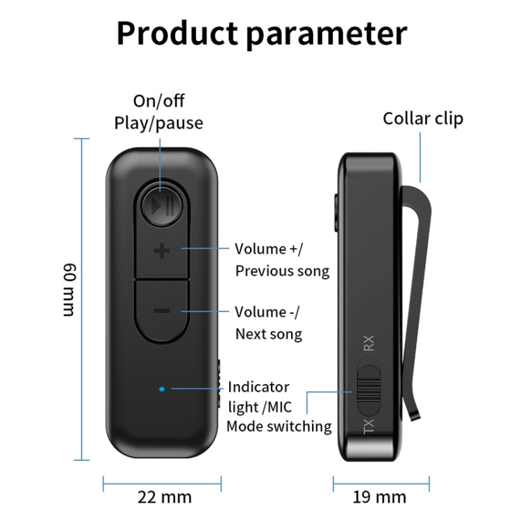 Adattatore audio USB per trasmettitore ricevitore Bluetooth 5.3 AUX 2 in 1, C28