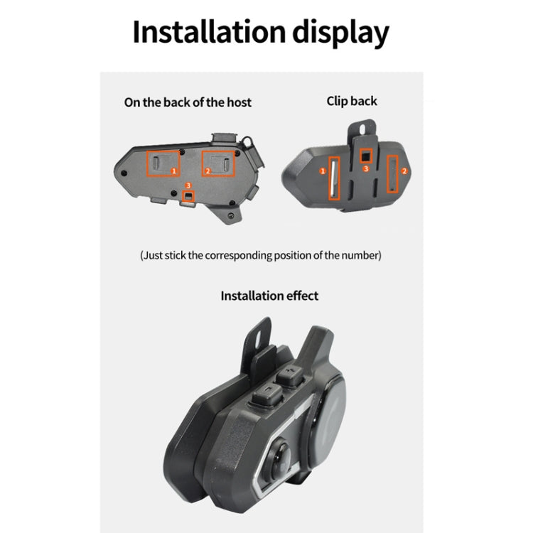 Cuffie Bluetooth impermeabili per casco ciclismo V11S