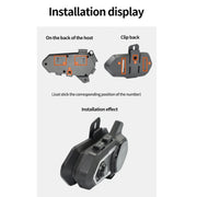Cuffie Bluetooth da ciclismo per casco impermeabile con riduzione del rumore del motociclo, V11S