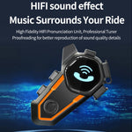 Cuffie Bluetooth impermeabili per casco ciclismo V11S