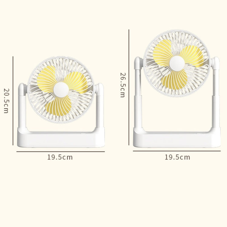 Ventilatore da tavolo portatile USB ricaricabile 5W