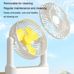 Ventilatore da tavolo portatile USB ricaricabile 5W