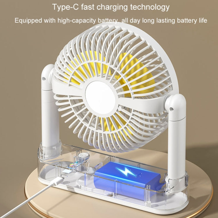 Ventilatore da tavolo portatile USB ricaricabile 5W