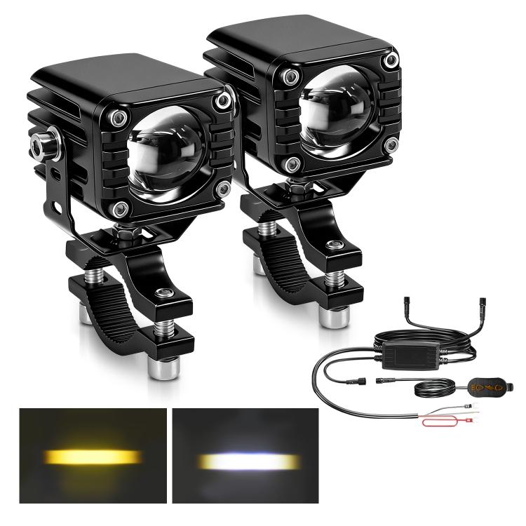 Faro integrato impermeabile 40W con interruttore cablato per moto