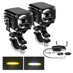 Faro integrato impermeabile 40W con interruttore cablato per moto