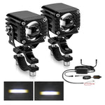 Faro integrato impermeabile 40W con interruttore cablato per moto