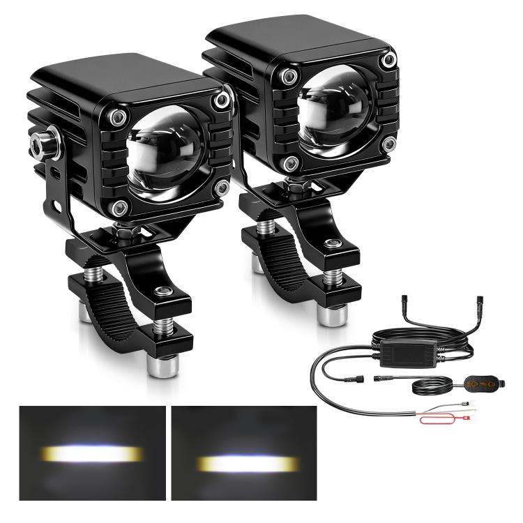 Faro integrato impermeabile 40W con interruttore cablato per moto