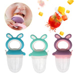 Ciuccio per bambini Alimentatore ausiliario per frutta e verdura Capezzoli per morsi per bambini, Large Blue, Medium Blue, Small Blue, Large Green, Medium Green, Small Green, Large Purple, Medium Purple, Small Purple