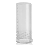 Tubo portaspazzole da barba in plastica trasparente