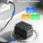 Caricabatterie triplo per batterie Insta360 X4