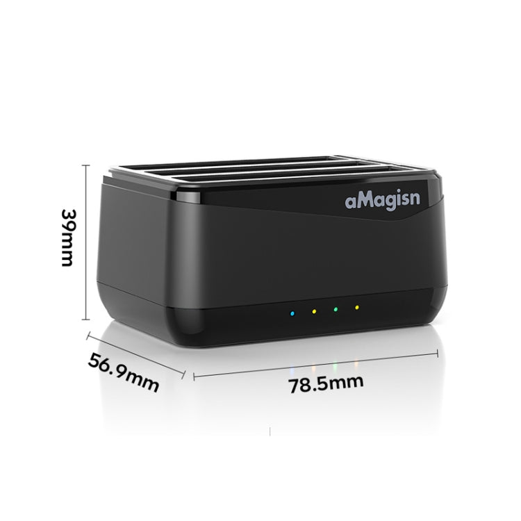 Caricabatterie triplo per batterie Insta360 X4
