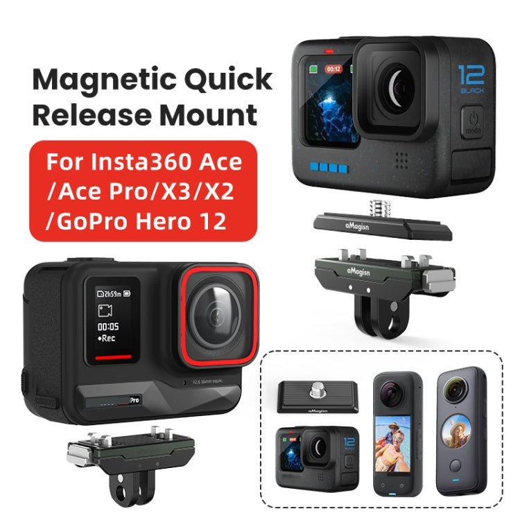 Sgancio rapido magnetico in metallo per Insta360 e GoPro