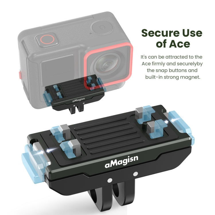 Sgancio rapido magnetico in metallo per Insta360 e GoPro