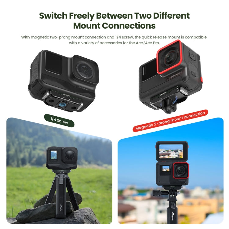 Sgancio rapido magnetico in metallo per Insta360 e GoPro