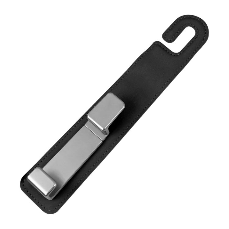 Gancio portaoggetti per sedile posteriore con gancio nascosto multifunzionale per auto, Black, Gray, Orange