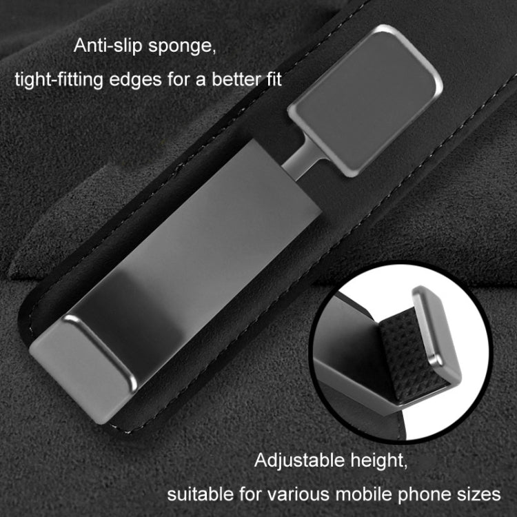 Gancio portaoggetti per sedile posteriore con gancio nascosto multifunzionale per auto, Black, Gray, Orange