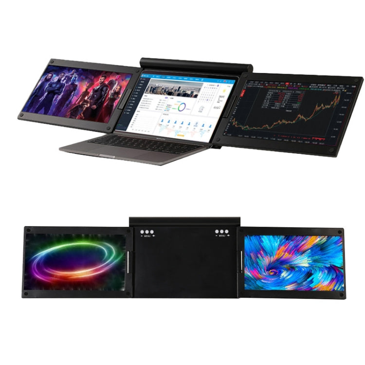 Doppi schermi IPS 13,3" FHD per laptop USB-C compatibili Windows