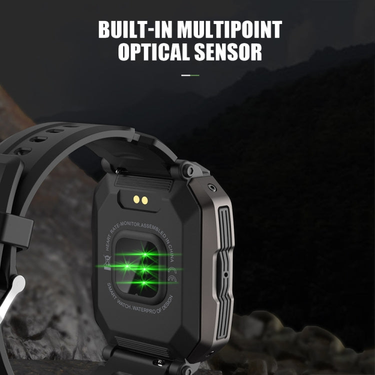 C20Plus Orologio intelligente per chiamate Bluetooth impermeabile con monitoraggio sanitario da 1,81 pollici, Black, Green, Camouflage Black, Camouflage Green, Black Leather, Brown Leather, Black Steel, Black Bamboo Knot, Black 3-Beads