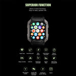 C20Plus Orologio intelligente per chiamate Bluetooth impermeabile con monitoraggio sanitario da 1,81 pollici, Black, Green, Camouflage Black, Camouflage Green, Black Leather, Brown Leather, Black Steel, Black Bamboo Knot, Black 3-Beads