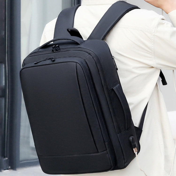 Zaino business espandibile impermeabile per laptop con porta USB
