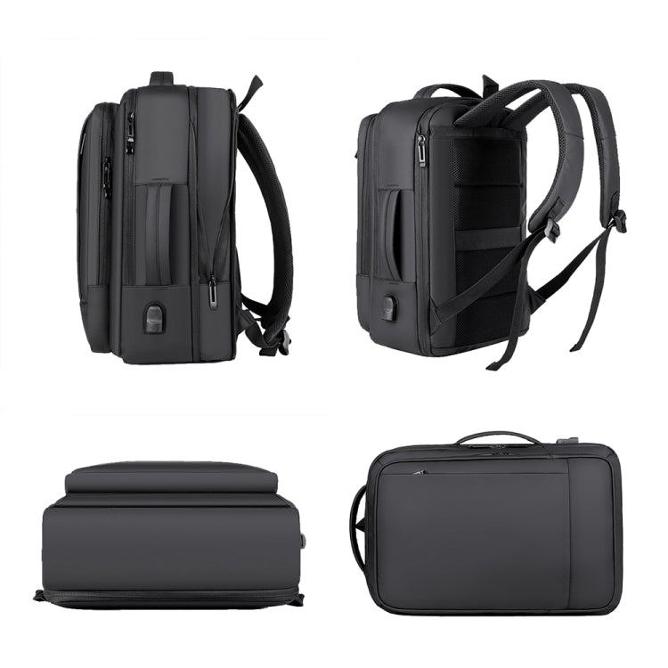 Zaino business espandibile impermeabile per laptop con porta USB