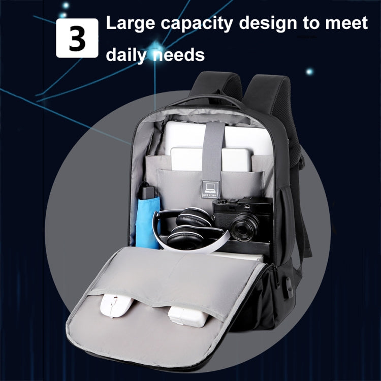 Zaino business espandibile impermeabile per laptop con porta USB