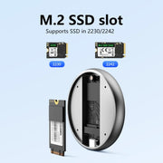 Custodia SSD Blueendless M3N magnetica M.2 2230/2242 NVMe Custodia SSD USB 3.1 Type-C da 10 Gbps per telefono cellulare, M3N