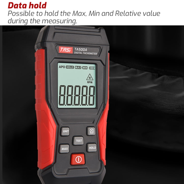Tachimetro laser Display digitale Misuratore di velocità di misurazione di tipo ottico, TASI TA500A Optical Measurement, TASI TA500C Optical Contact Dual Use