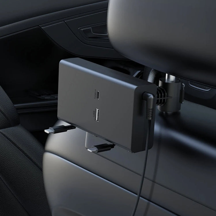 Caricabatterie retrattile a doppio filo per sedile posteriore per accendisigari per auto, Car Charger