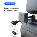 Caricabatterie retrattile a doppio filo per sedile posteriore per accendisigari per auto, Car Charger