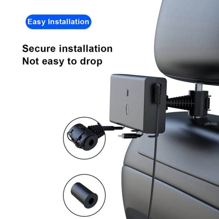 Caricabatterie retrattile a doppio filo per sedile posteriore per accendisigari per auto, Car Charger