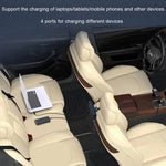 Caricabatterie retrattile a doppio filo per sedile posteriore per accendisigari per auto, Car Charger