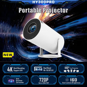 Proiettore intelligente HY300 PRO Proiettore portatile da 120 lumen con sistema Android 11.0, EU Plug, US Plug, UK Plug, AU Plug