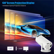 Proiettore intelligente HY300 PRO Proiettore portatile da 120 lumen con sistema Android 11.0, EU Plug, US Plug, UK Plug, AU Plug