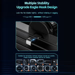 Supporto per telefono a induzione intelligente con caricatore per auto wireless con protocollo QI da 15 W, Black, Silver