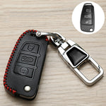 Copri chiave pieghevole per auto Portachiavi multifunzionale Targa anti-smarrimento, For Audi A, For Audi B, For Audi C, For Audi D
