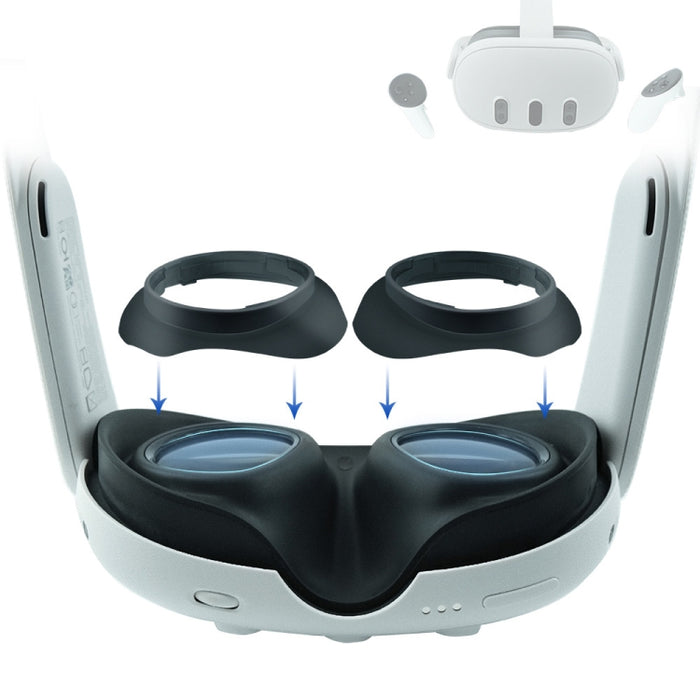 Per la montatura protettiva per lenti per occhiali Meta Quest 3 VR per evitare che gli occhiali graffino le lenti VR