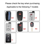 Per Toyota Car Key Cover Portachiavi multifunzionale Anti-smarrimento della targa, D4, F4, L4, M5, Q4, P4, X