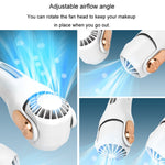 Mini ventilatore da collo in silicone USB portatile