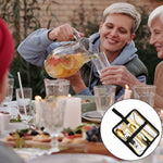 Set di posate portatili in acciaio inossidabile con coltello e forchetta da picnic all'aperto con custodia, A Model Silver, A Model Gold, A Model Black, B Model Silver, B Model Gold, B Model Black, C Model Silver, C Model Black