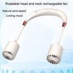 Ventilatore portatile da collo ricaricabile USB 3 velocità
