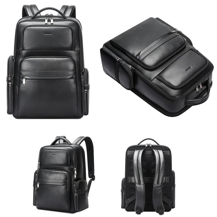 Zaino in pelle bovina impermeabile con porta USB e Type-C
