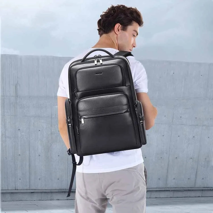 Zaino in pelle bovina impermeabile con porta USB e Type-C
