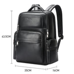 Zaino in pelle bovina impermeabile con porta USB e Type-C
