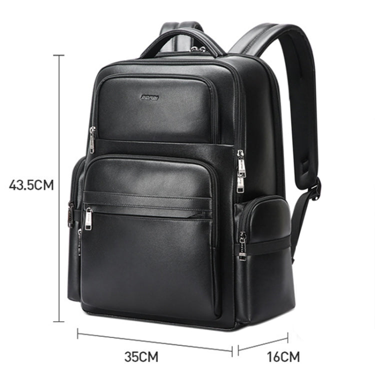 Zaino in pelle bovina impermeabile con porta USB e Type-C