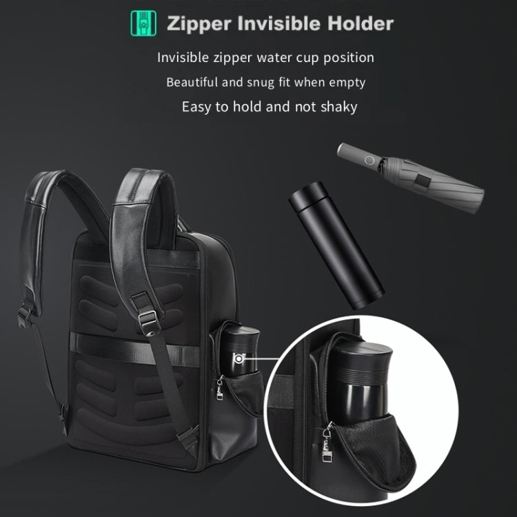 Zaino in pelle bovina impermeabile con porta USB e Type-C