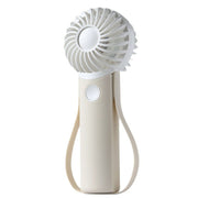 Piccolo ventilatore elettrico portatile portatile in silicone con collo appeso e silenzioso
