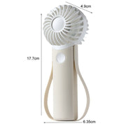 Piccolo ventilatore elettrico portatile portatile in silicone con collo appeso e silenzioso